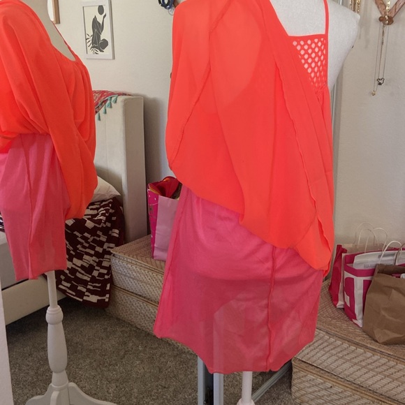 🧡 Summer Orange Dress 🧡 Sz Large - Picture 3 of 3